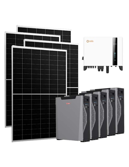 Dreiphasiges Photovoltaik-Kit 8370W Wechselrichter Solis 8kW Akku 26.85kWh Weco