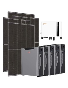 Three-phase photovoltaic kit 10100W Solis inverter 10kW lithium 26.85kWh Weco