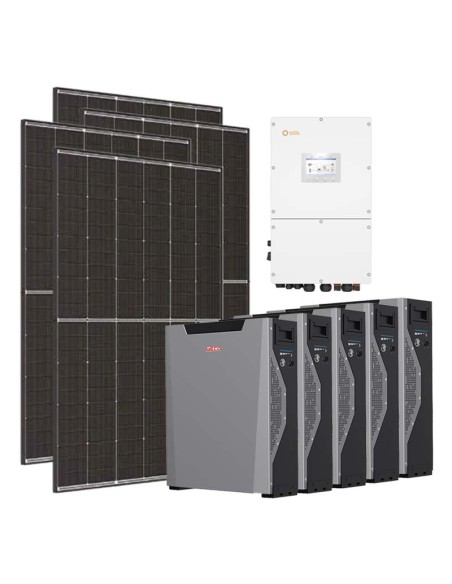 Serie Pro: vendita online Kit fotovoltaico trifase 30300W inverter Solis 30kW litio 26.85kWh Weco 5k3 XP