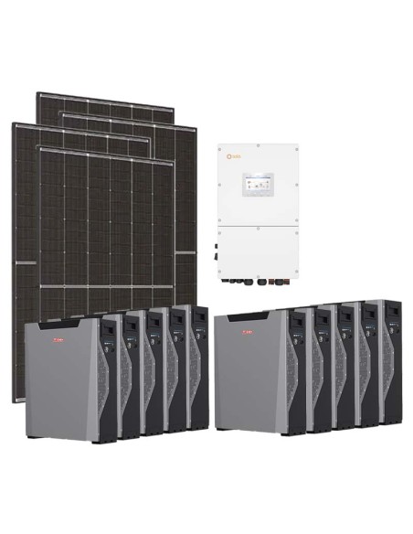 Dreiphasiges Photovoltaik-Kit 50500W Wechselrichter Solis 50kW Akku 53.7kWh Weco