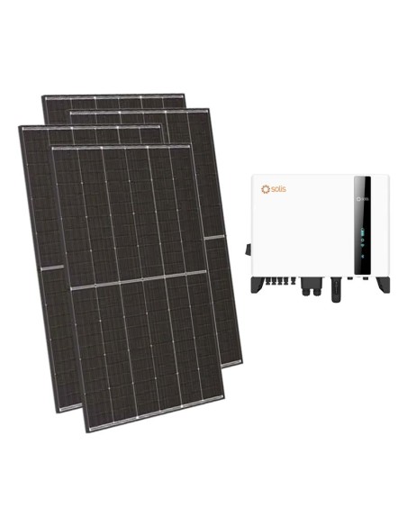 Kit photovoltaïque triphasé 10100W onduleur Solis 10kW conçu pour le stockage