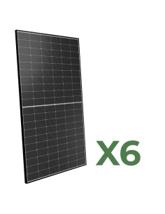 Set mit 6 doppelseitigen Photovoltaik-Solarmodulen 500W tot. 3000W mono Peimar Schwarzem Rahmen 2