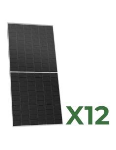 Set of 12 bifacial photovoltaic solar panels 620W tot. 7440W Mono TRINASOLAR Vertex N