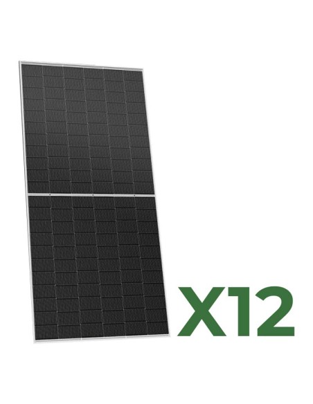 Set pannelli fotovoltaici: vendita online Set di 12 pannelli solari fotovoltaici bifacciali 620W tot. 7440W Mono TRINASOLAR V...