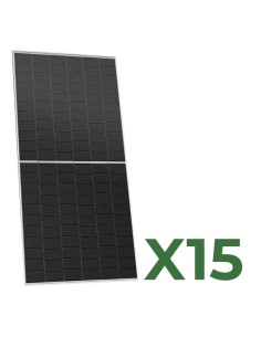 Set de 15 paneles solares fotovoltaicos de doble cara 620W tot. 9300W Mono TRINASOLAR Vertex N