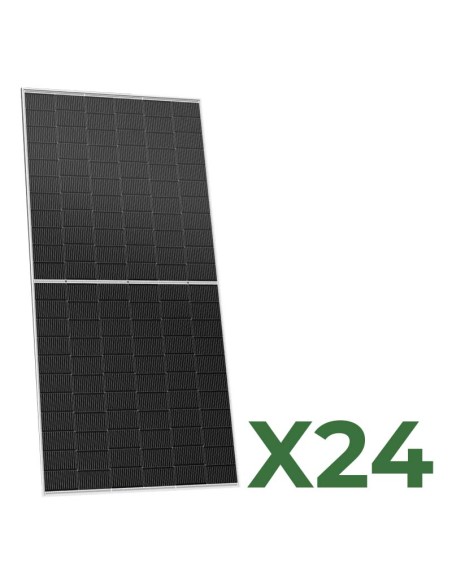 Set of 24 bifacial photovoltaic solar panels 620W tot. 14880W Mono TRINASOLAR Vertex N
