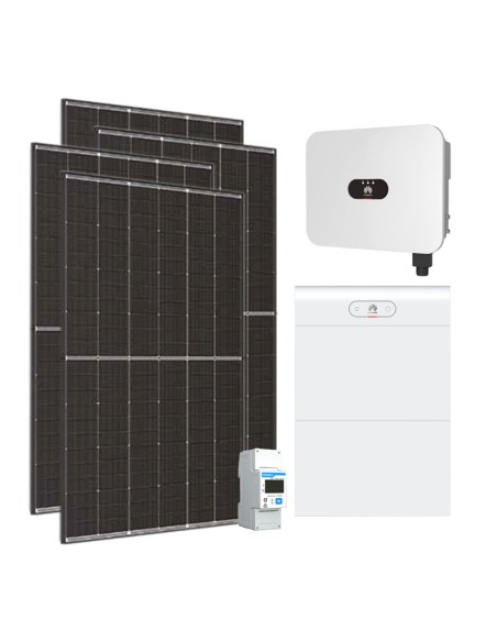 Einphasiger Photovoltaik-Kit 4950W-inverter Huawei 4.6kW LB0 lithium 14kWh LUNA2000
