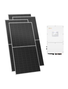 Kit fotovoltaico trifásico 31000W Inversor Solis 30kW para acumulación