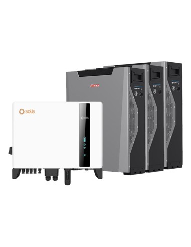 Solis con batterie Weco: vendita online Sistema di accumulo trifase inverter ibrido Solis 6kW litio 21.4kWh Weco 5k3 XP