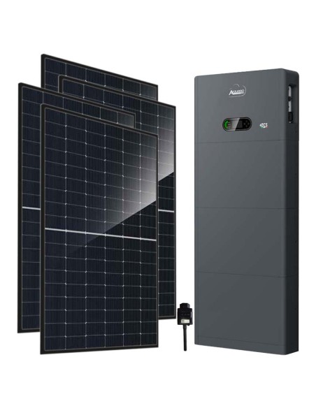 Three-phase photovoltaic kit 12880W Zucchetti inverter 12kW lithium 10.24kWh