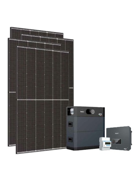 Kit fotovoltaico trifásico 6300W inversor 6kW batería litio 10.24kWh Zucchetti