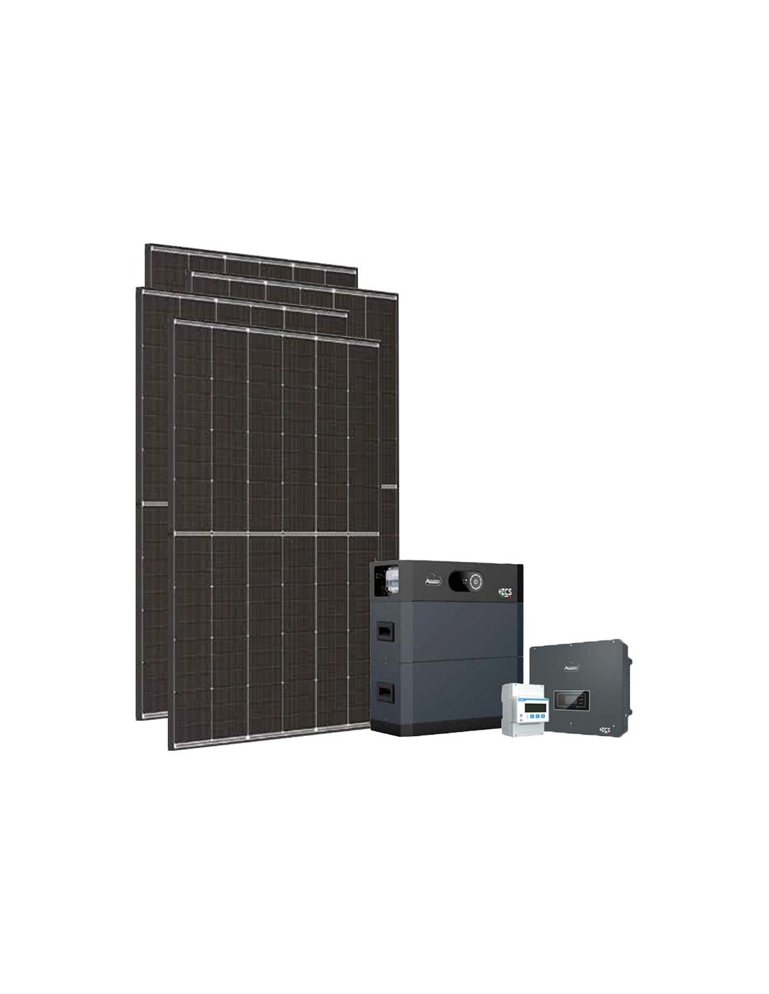 Kit photovoltaïque triphasé 8100W onduleur Zucchetti 8kW lithium 10.24kWh