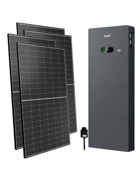 Kit photovoltaïque triphasé 5000W onduleur Zucchetti 5kW lithium 10.24kWh