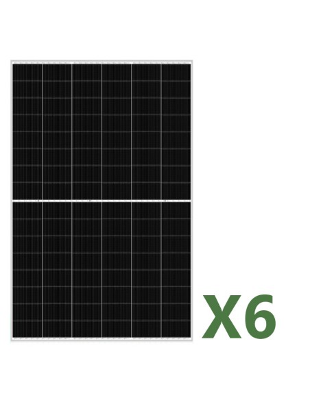 Set de 6 placa solares fotovoltaico doble cara de 455W total 2730W mono EGING PV