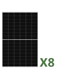 Set de 8 placa solares fotovoltaico doble cara de 455W total 3640W mono EGING PV