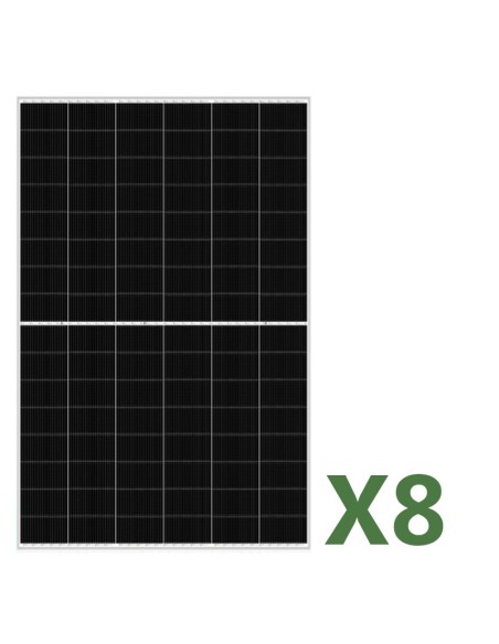 Set 8 455W Gesamt 3640W bifaziales Photovoltaik-Solarmodul mono EGING PV