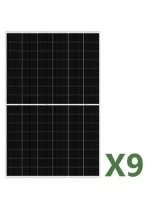 Set pannelli fotovoltaici: vendita online Set di 9 pannelli solari fotovoltaici bifacciali 455W tot. 4095W mono EGING PV