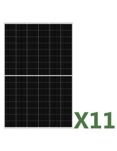 Set pannelli fotovoltaici: vendita online Set di 11 pannelli solari fotovoltaici bifacciali 455W tot. 5005W mono EGING PV