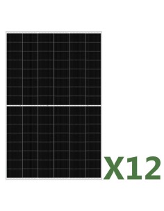 Set of 12 455W total 5460W bifacial photovoltaic solar panels mono EGING PV