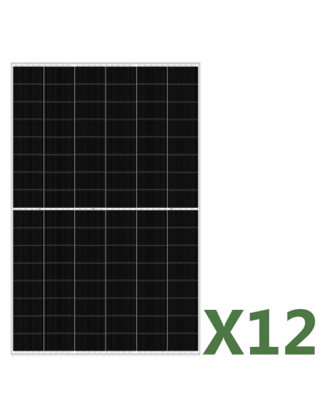 Set 12 455W Gesamt 5460W bifaziales Photovoltaik-Solarmodul mono EGING PV