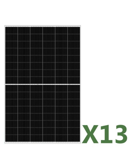 Set pannelli fotovoltaici: vendita online Set di 13 pannelli solari fotovoltaici bifacciali 455W tot. 5915W mono EGING PV