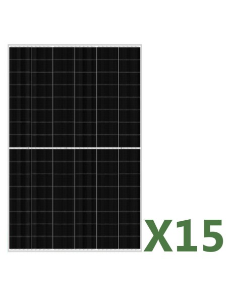 Set de 15 placa solares fotovoltaico doble cara de 455W total 6825W mono EGING PV