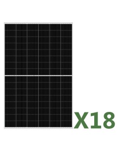 Set of 18 455W total 8190W bifacial photovoltaic solar panels mono EGING PV