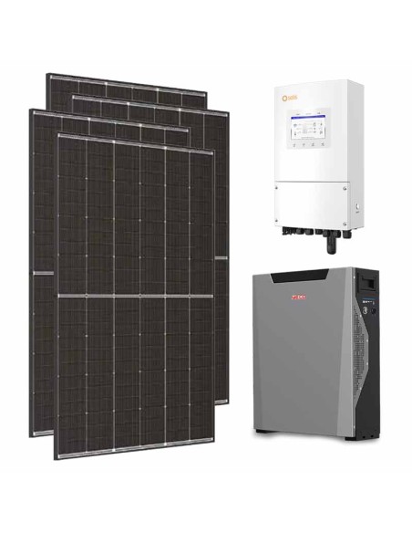 Einphasiges Photovoltaik-Kit 8550W Wechselrichter 8kW Solis Lithium 5.3kWh Weco