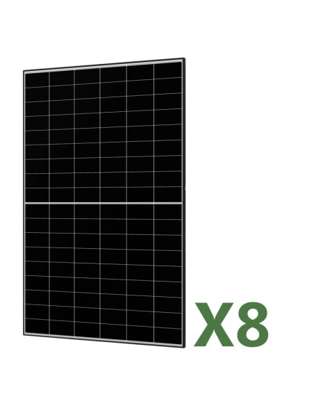 Set of 8 AIKO black frame 470W total 3760W monocrystalline photovoltaic solar panels