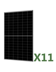 Set de 11 paneles solar fotovoltaico de 470W total 5170W mono AIKO marco negro