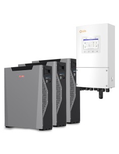 Sistema de acumulación monofásico inversor Solis 5kW litio 16.1kWh Weco 5k3 XP