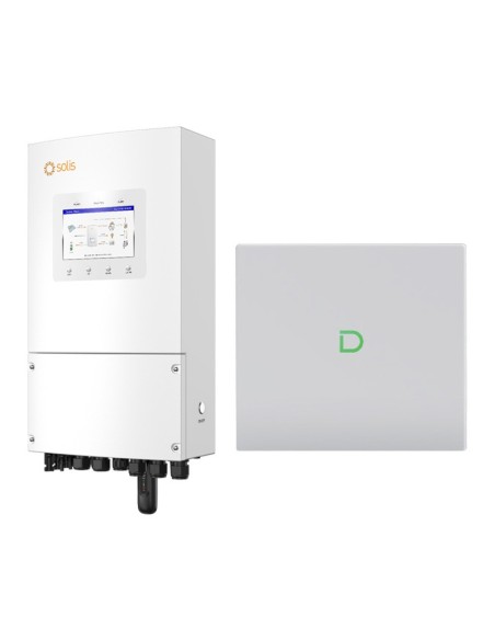 Système stockage monophasé onduleur Solis 6kW lithium 10.24kWh Powerbox G2 Dyness