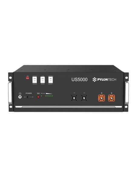 Système d'accumulation monophasé Onduleur Solis 5kW Lithium 14.4kWh Pylontech