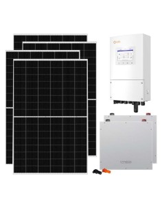 Kit fotovoltaico monofásico 7280W inversor Solis 8kW litio 10.24kWh Dyness DL5.0C