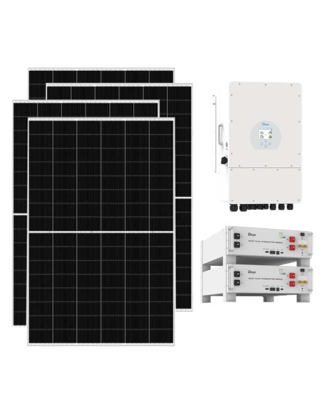 Kit fotovoltaico trifásico 12740W inversor 12kW Deye litio 10.24kWh SE-G5.1 Pro-B