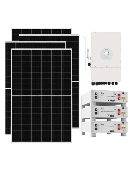 Dreiphasen Photovoltaik-Kit 12740W-inverter Deye 12kW Akku 15.36kWh SE-G5.1 Pro-B
