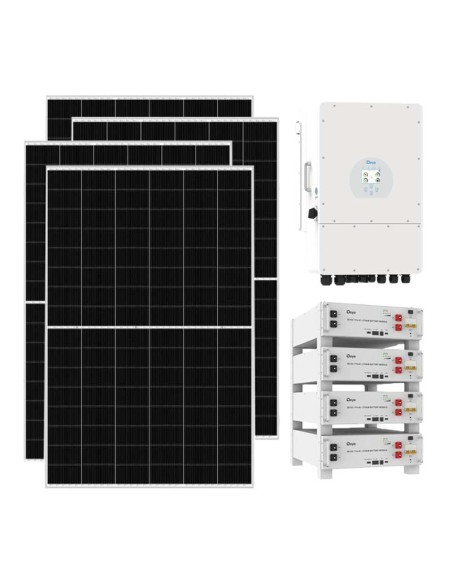 Kit photovoltaïque triphasé 12740W Deye 12kW lithium 20.48kWh SE-G5.1 Pro-B