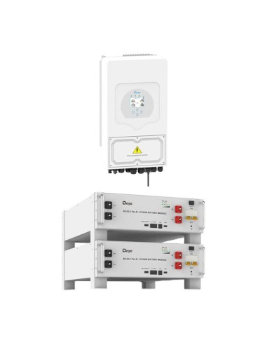 Kit fotovoltaico trifásico 12120W inversor 12kW Deye litio 10.24kWh SE-G5.1 Pro-B