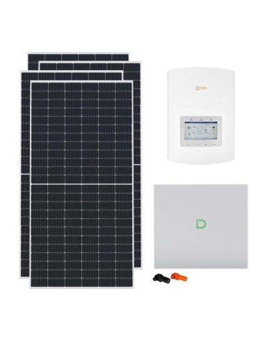 Serie Pro: vendita online Kit fotovoltaico monofase 3510W Solis 3kW litio 10.24kWh Dyness Powerbox G2