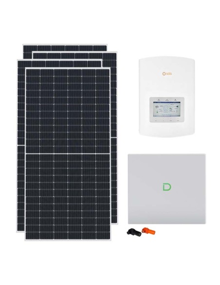 Serie Pro: vendita online Kit fotovoltaico monofase 4095W Solis 3.6kW litio 10.24kWh Dyness Powerbox G2