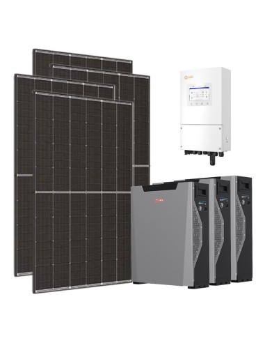 Serie Pro: vendita online Kit fotovoltaico monofase 6300W inverter 6kW Solis litio 16.1kWh Weco 5k3 XP