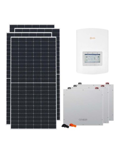 Einphasige Photovoltaik-Kit 4680W Wechselrichter Solis 4.6kW Akku 15.36kWh Dyness