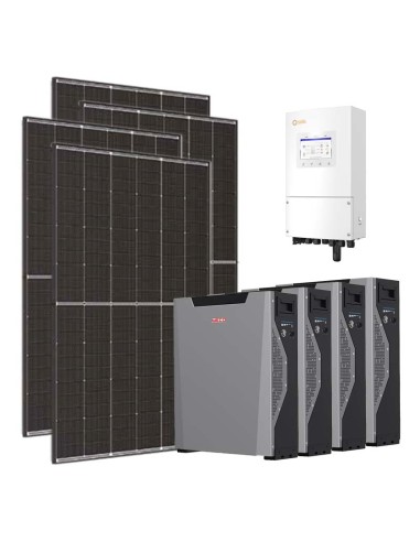 Einphasiges Photovoltaik-Kit 6300W Wechselrichter 6kW Solis Lithium 21.4kWh Weco