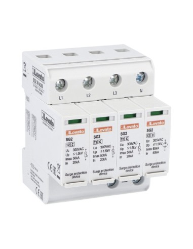 Lovato Type 2 3P+N surge arrester