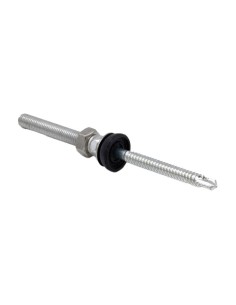 M10x155mm self-drilling double threaded screw for iron anchor photovoltaic fixing