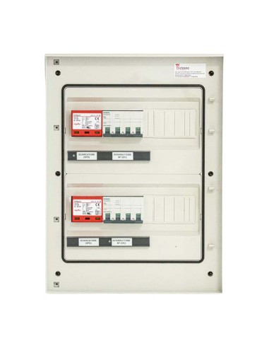 Tableau électrique Icierre DC avec 2 chaînes indépendantes 1000V 20/32A