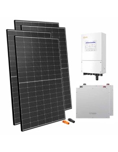 Kit fotovoltaico monofásico 6300W inversor Solis 6kW litio 10.24kWh Dyness DL5.0C
