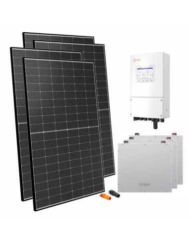 Einphasige Photovoltaik-Kit 6300W Wechselrichter Solis 6kW Akku 15.36kWh Dyness