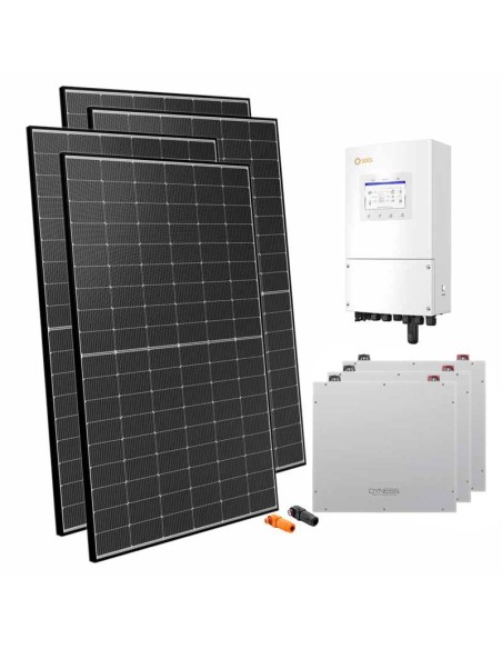 Single-phase solar kit 6300W Solis inverter 6kW lithium 15.36kWh Dyness DL5.0C