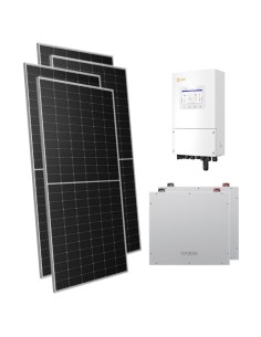 Einphasige Photovoltaik-Kit 7140W Wechselrichter Solis 6kW Akku 10.24kWh Dyness